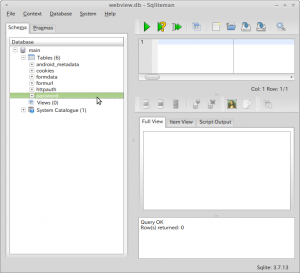 Screenshot-webview.db - Sqliteman
